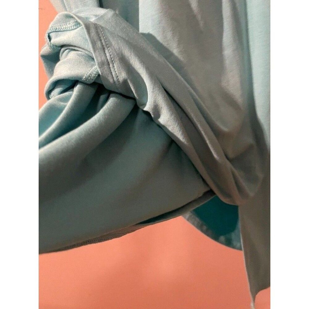 Athleta Santorini Cinch Midi Dress sz MED Gulf Green Turquoise Stretch Soft NWOT - Picture 7 of 7